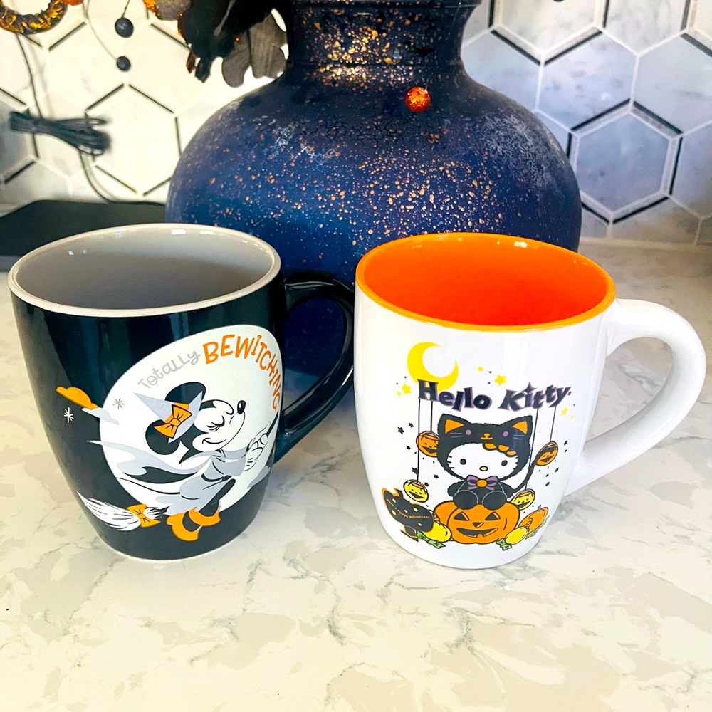Hello Kitty Halloween Mug and Disney Minnie Mug set